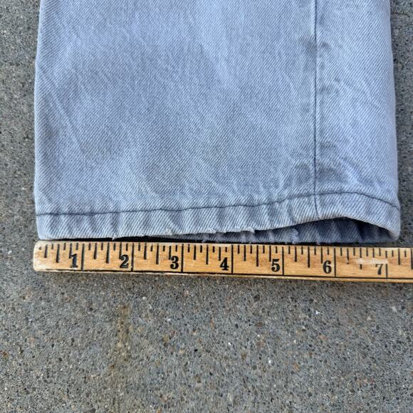 VTG 80s Levi’s 501 Button Fly Light Gray Original fit Straight Leg Jeans 33x34 - Picture 9 of 16